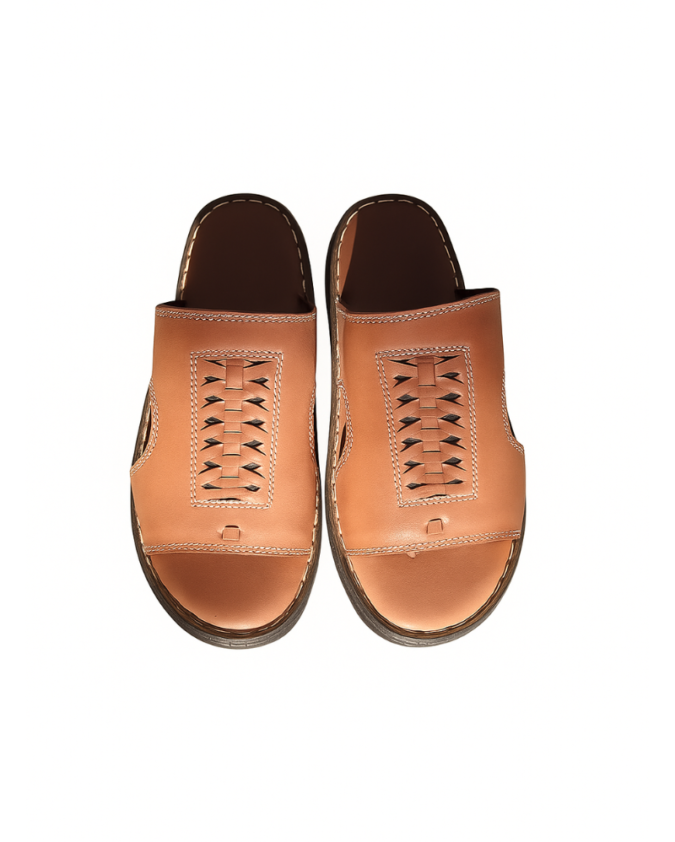 Men Brown Classic C Chappal
